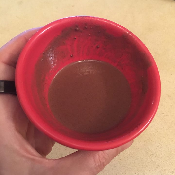 Process of making cocoa tea