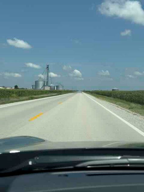 Scenes from a road trip through Illinois to Elkhart Lake, Wisconsin