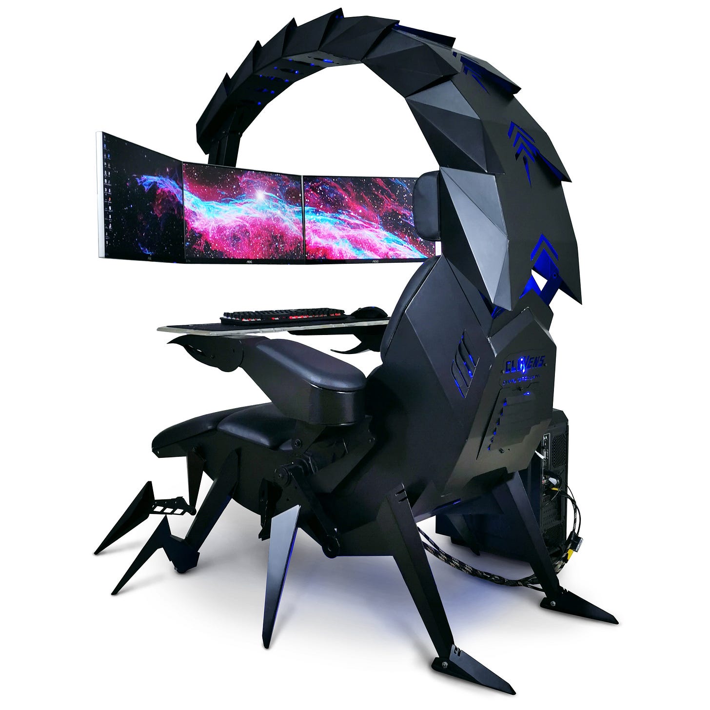 Vente Chaude Zéro Gravité Cluvens Scorpion Pc Chaise De Jeu Cockpit  Entièrement Électrique Inclinable Pour 3 Moniteurs Iw-sk Scorpion Chaise -  Buy Cockpit De Jeu D&#39;ordinateur,Cockpit D&#39;embrayage,Chaise De Scorpion  D&#39;embrayage Product on