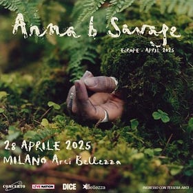Piffero Reportage: Anna B Savage all'Arci Bellezza, Milano, 28 aprile 2025