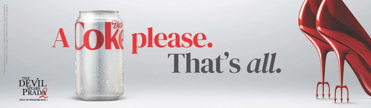 Coca-Cola Brands Take Center Stage in The Devil Wears Prada 2 - North  America Outlook