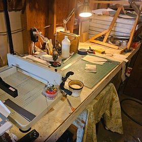 Book Binding and Garden Starts