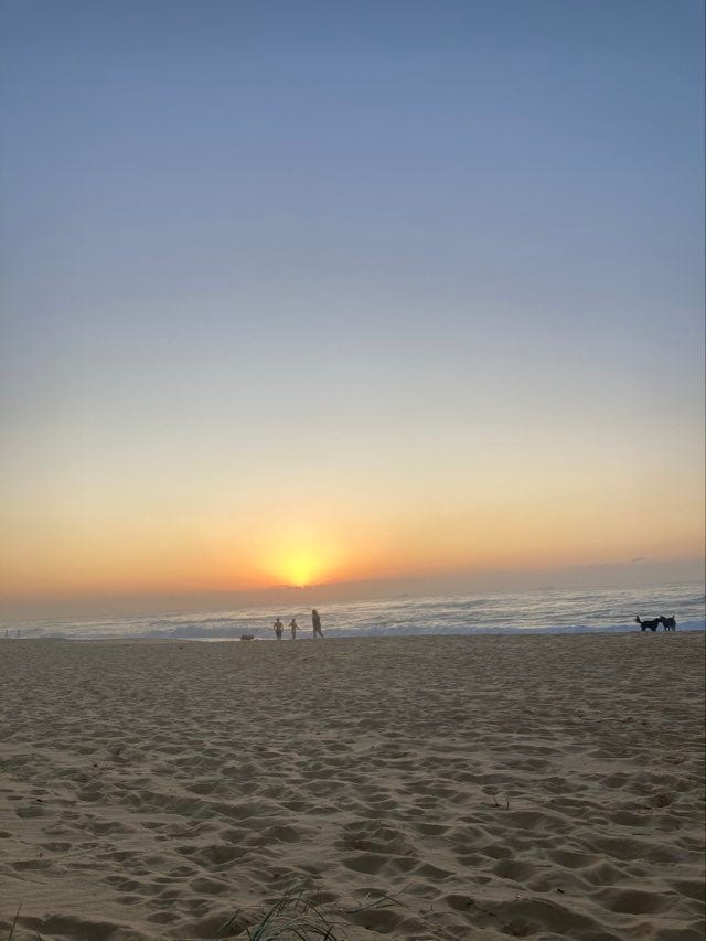 sand, beach, ocean, sunrise