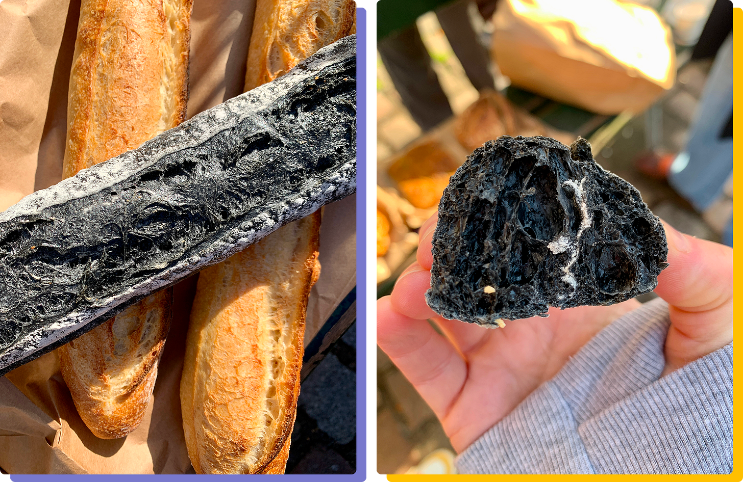 Photos of Utopie's charcoal baguette