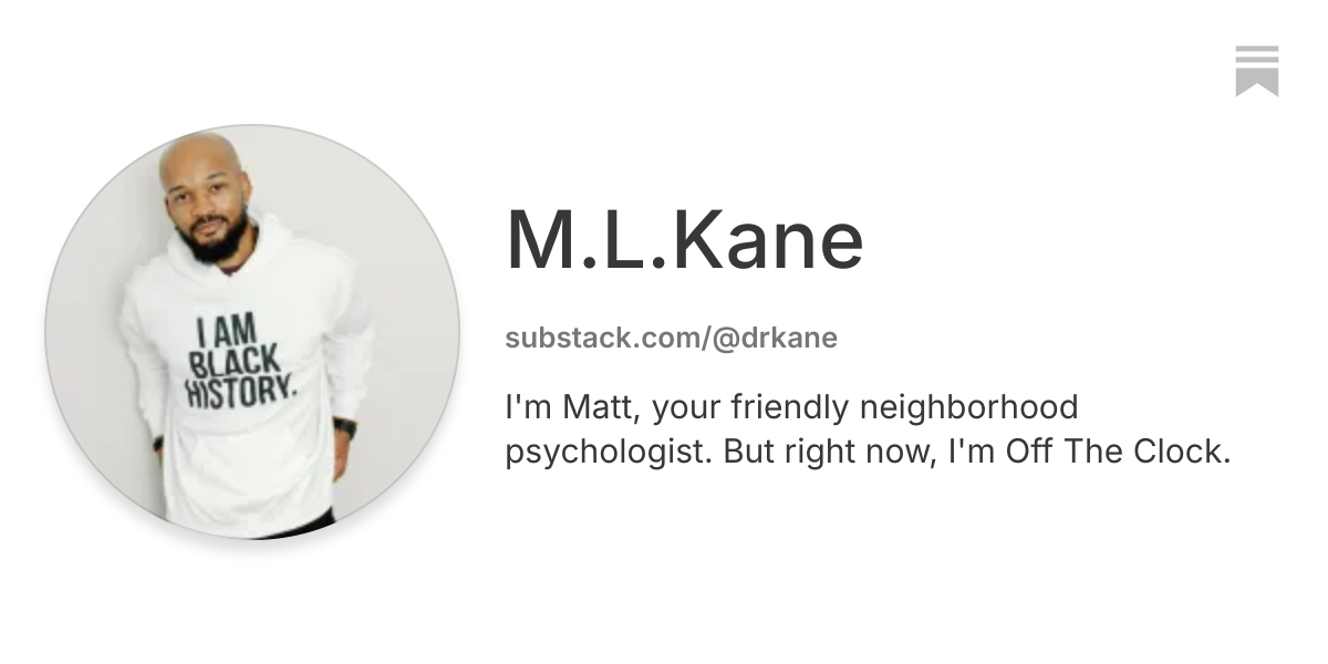 M.L.Kane | Substack