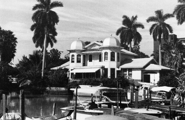 The August Geiger designed Hindu Temple in Spring Garden. Commissioned for pioneer baker John Seybold. Courtesy of HistoryMiami Museum.