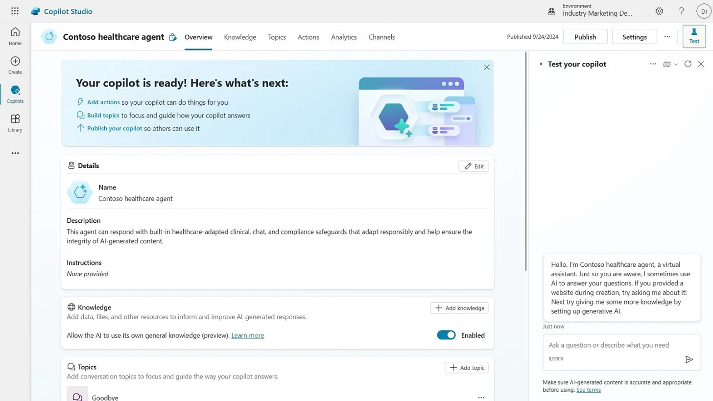 Microsoft's Copilot Studio