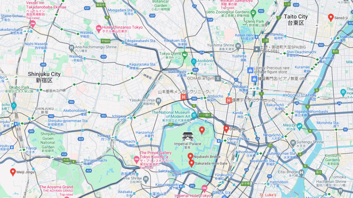 101 Tokyo's three major historic attractions