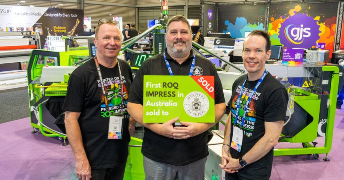 The Ministry of Shirts Brings Home Australia's First ROQ Impress DTF Press