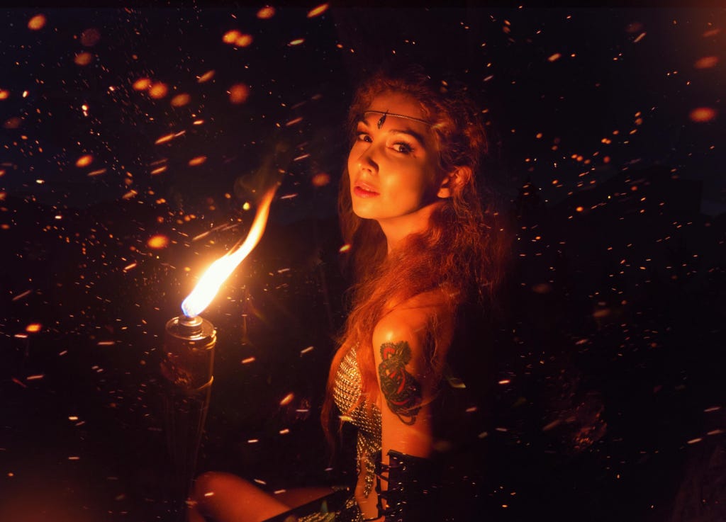 I'm A Hot Mess, Here's Why And What's Up! Photo by Alice AliNari on Pexels.com, tattooed woman holding torch, spiritual activism and change I'm A Hot Mess, Here's Why And What's Up! Photo by Alice AliNari on Pexels.com, tattooed woman holding torch, spiritual activism and change