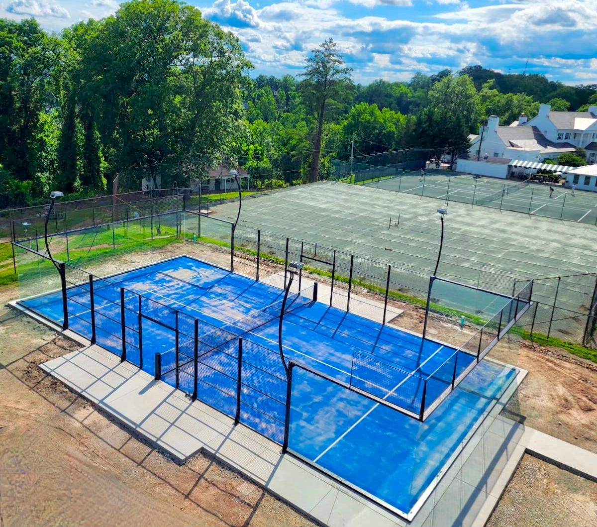 Padel court at Edgewood Country Club in Charleston, West Virginia Padel court at Edgewood Country Club in Charleston, West Virginia