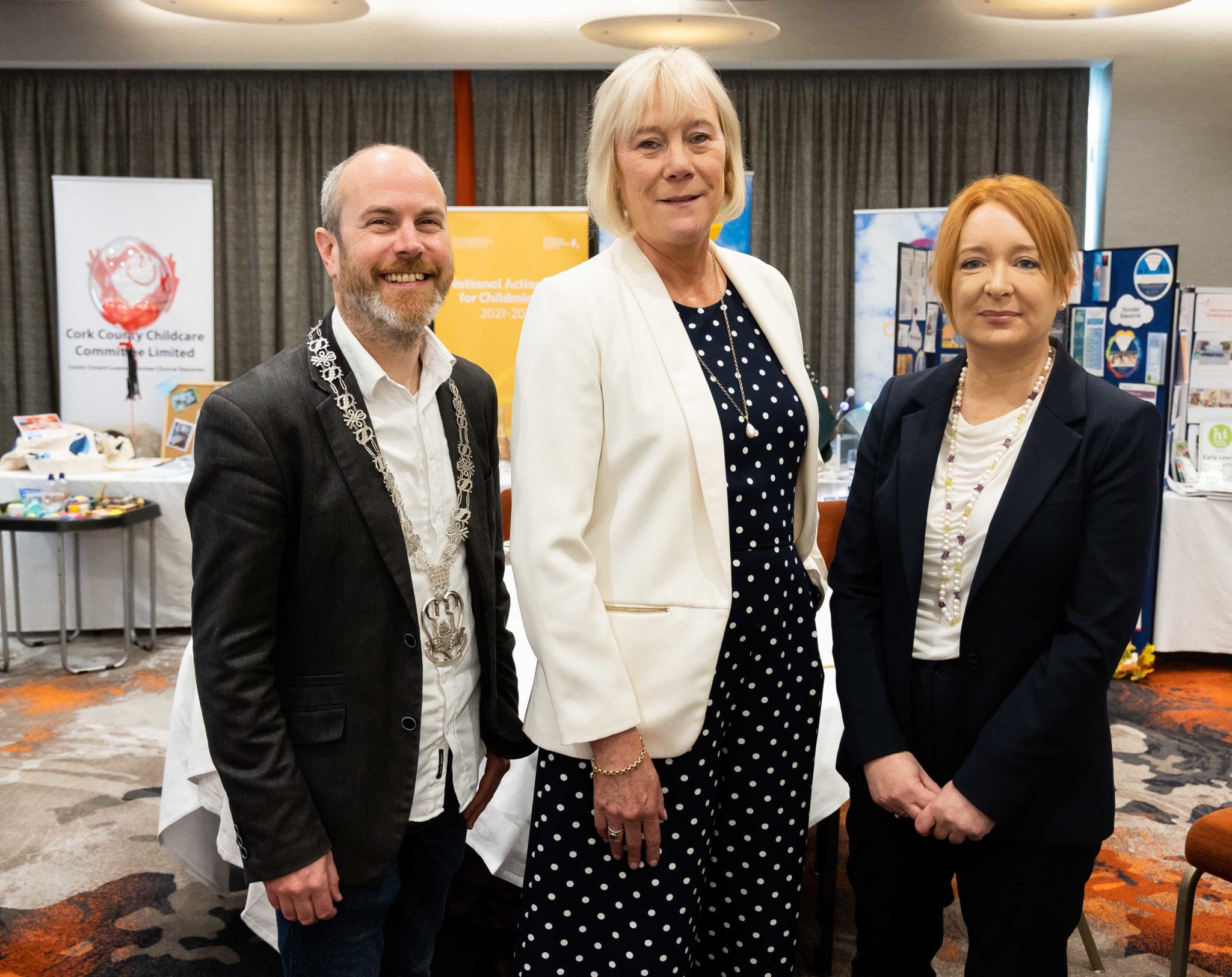 Deputy Lord Mayor of Cork, Cllr Oliver Moran, Anna Shakespeare, CEO of Pobal, and Alice Taylor, Pobal. Deputy Lord Mayor of Cork, Cllr Oliver Moran, Anna Shakespeare, CEO of Pobal, and Alice Taylor, Pobal.