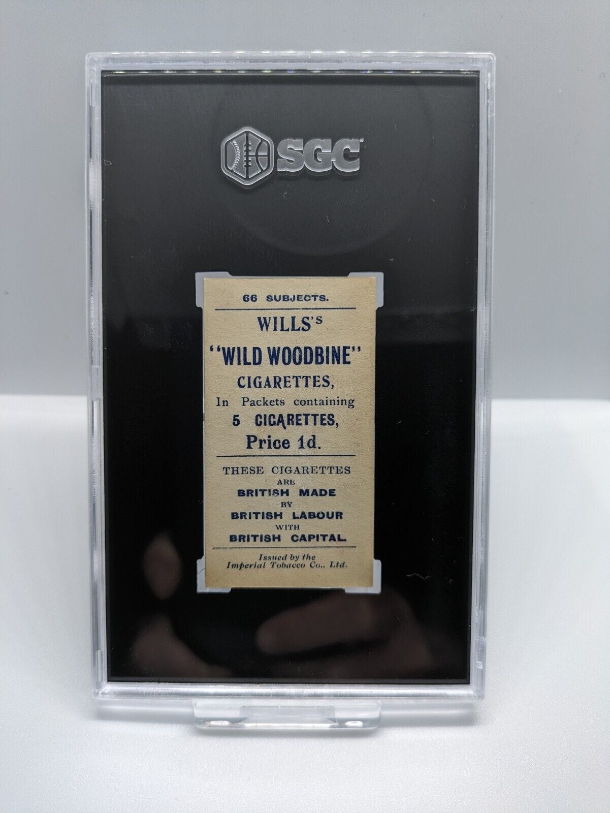 Steve Bloomer 1902 W.D & H.O Wills Cigarettes Football Series #9 SGC 4 - Picture 2 of 2