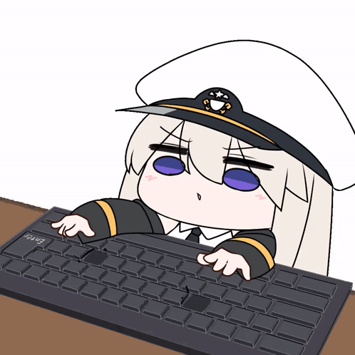Azure Lane Cute Anime Typing Fast GIF Azure Lane Cute Anime Typing Fast GIF
