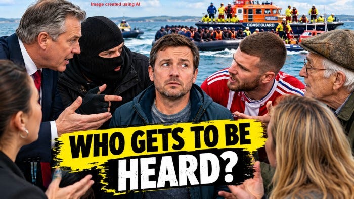 Masked protesters aren't the answer - but all views must be heard on small boat crossings