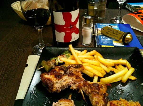 TDF stage 9 dinner