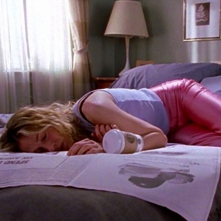 Carrie Bradshaw exhausted 