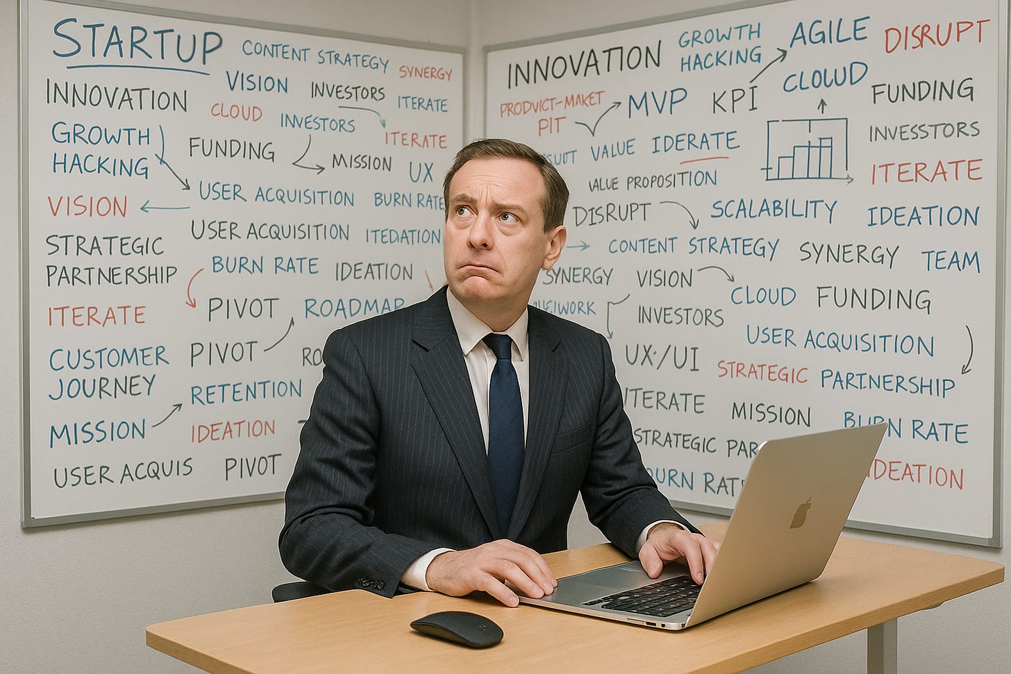 Confused Techie in Pinstripes