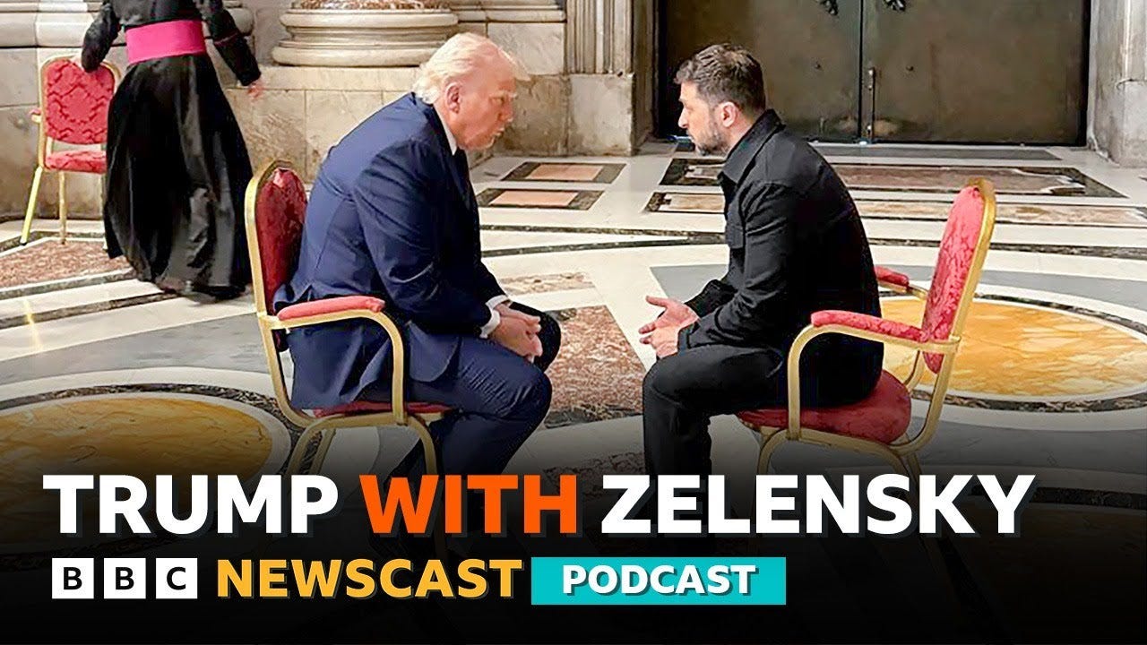 How did talks between Trump and Zelensky go at Pope Francis' funeral? | BBC Newscast - YouTube Music