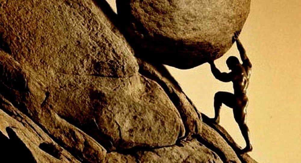 Fortunately, Unfortunately: Sisyphus and the Boulder