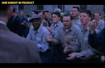 The Shawshank "I didn't think much of Andy" scene but it's a PM joining a new company