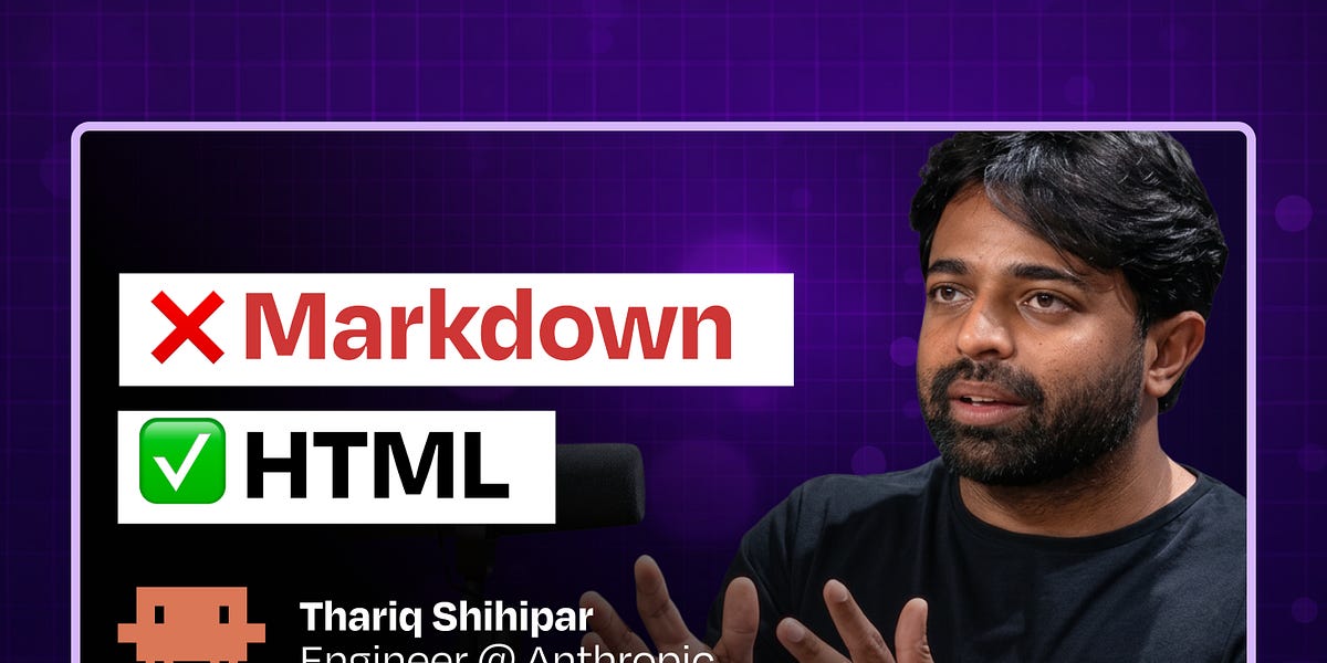 `Claude Code` Engineers Are Treating HTML as the New Markdown