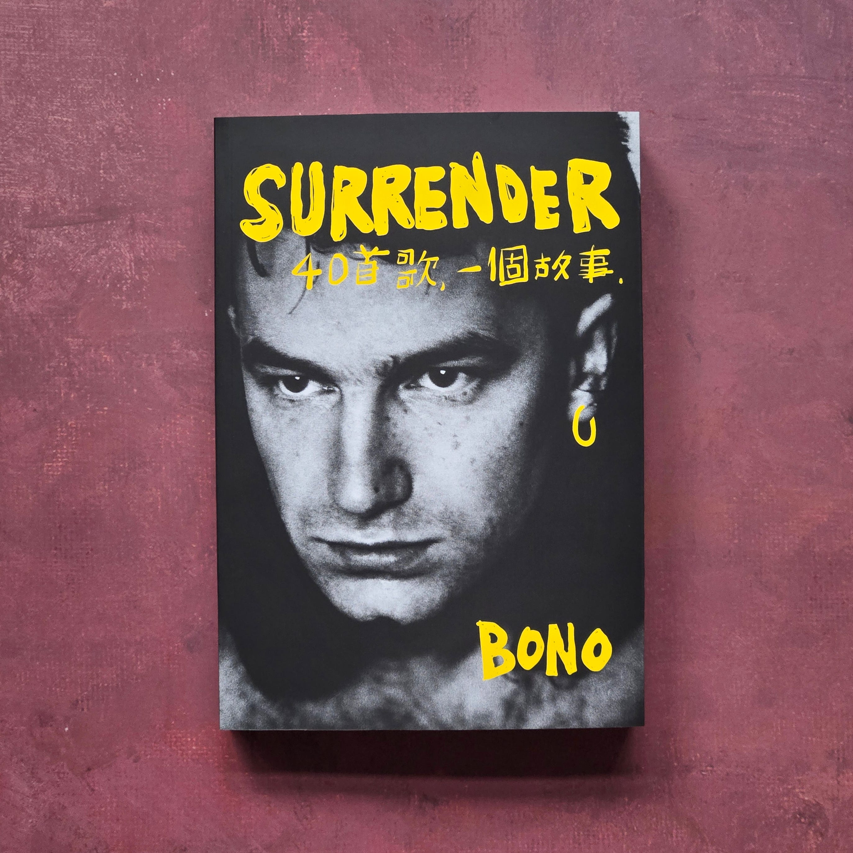 大王選書】《Surrender：40首歌，一個故事》：U2主唱波諾的人生之歌