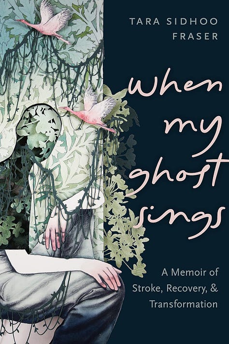 graphics of the covers of Tell Me Everything You Don't Remember, When My Ghost Sings, and Sex with a Brain Injury
