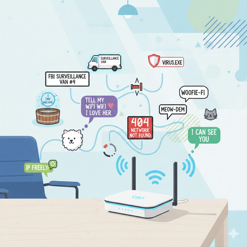 Stupid Router Names 30 Funny WiFi names - by Clemens - Life in Lists of 30