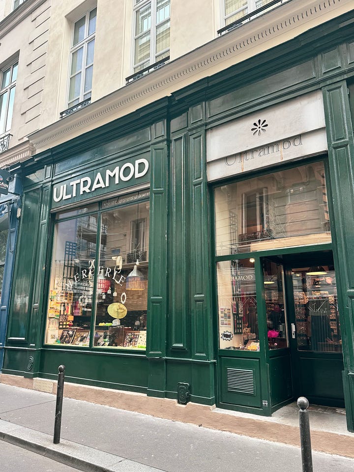 ultramod Parisian haberdashery