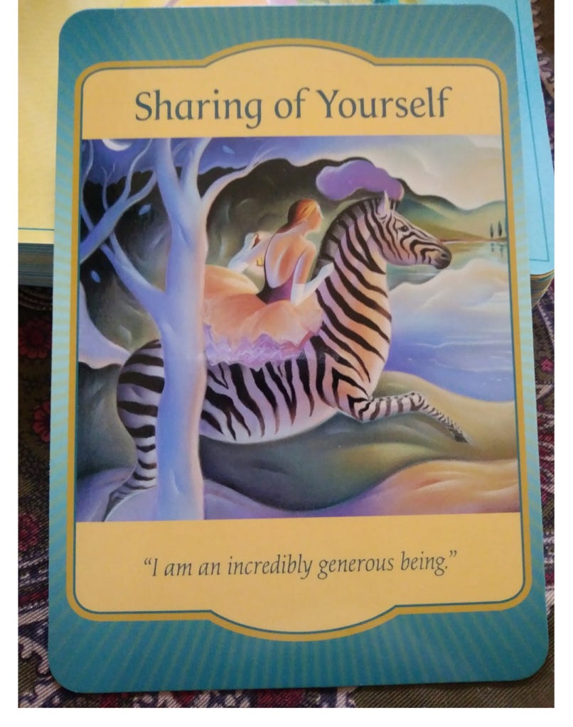 A Message from the Universe - Sharing of Yourself A Message from the Universe - Sharing of Yourself