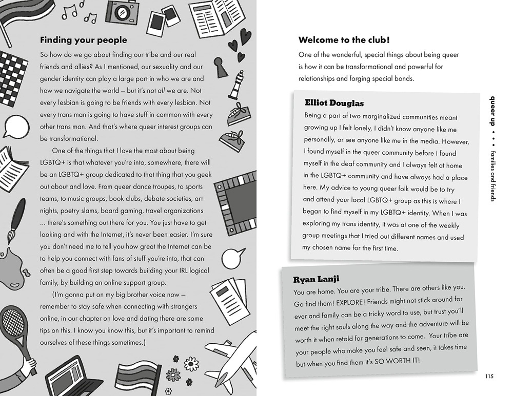 Queer Up Page Spread, Image Walker Books
