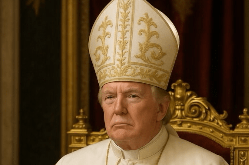 Donald Trump Posts AI-Generated Image of Himself Dressed as Pope
