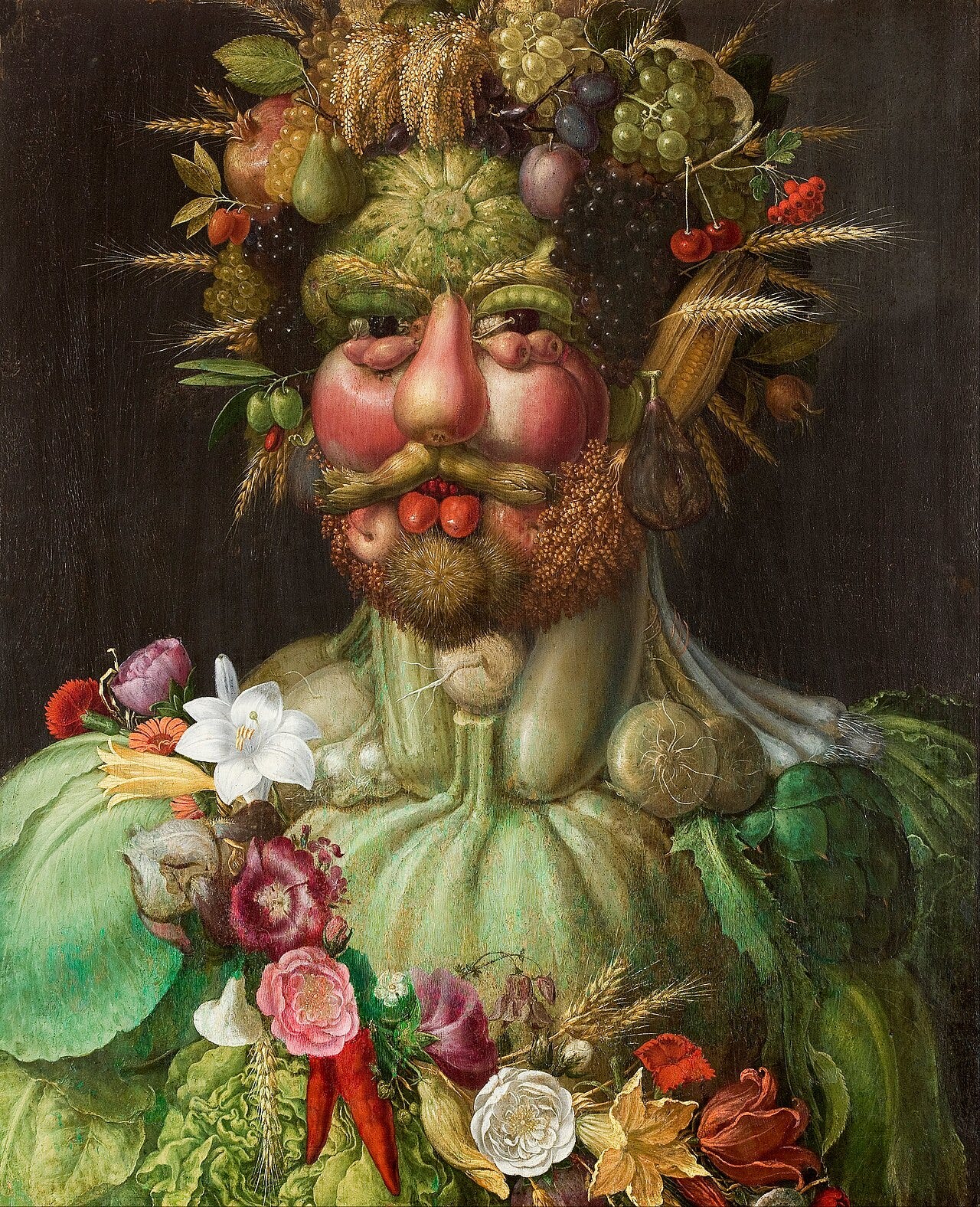 Arcimboldo Vertumnus fruit emperor Arcimboldo Vertumnus fruit emperor