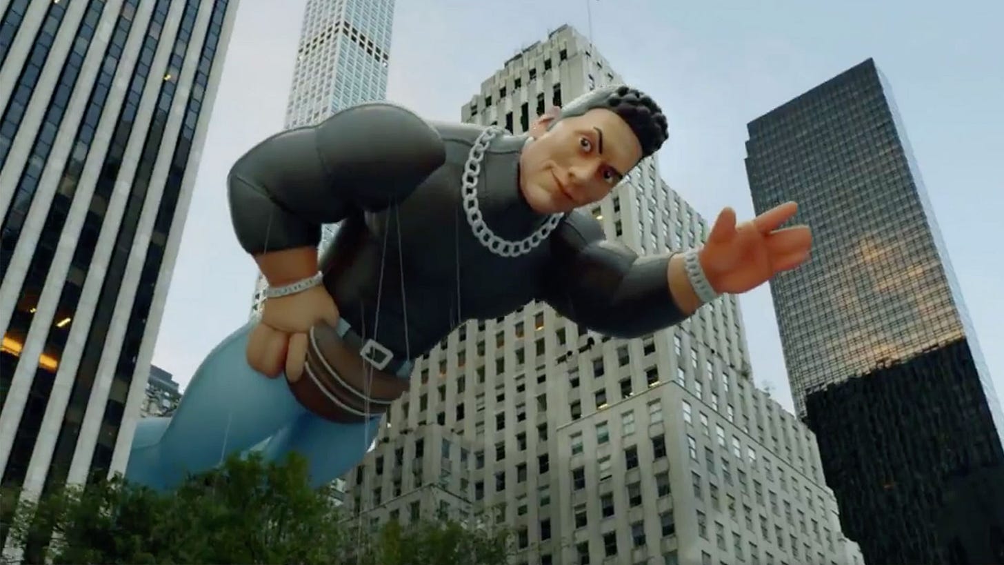 Dwayne Johnson 1990 Fanny Pack Becomes Macy's Thanksgiving Balloon |  PEOPLE.com