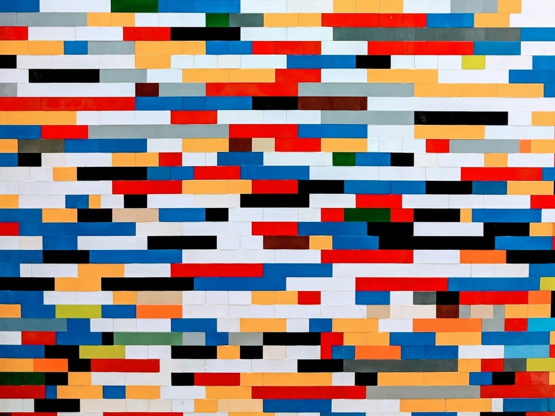 blue, red, and white artwork blue, red, and white artwork