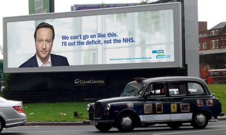 David Cameron NHS poster