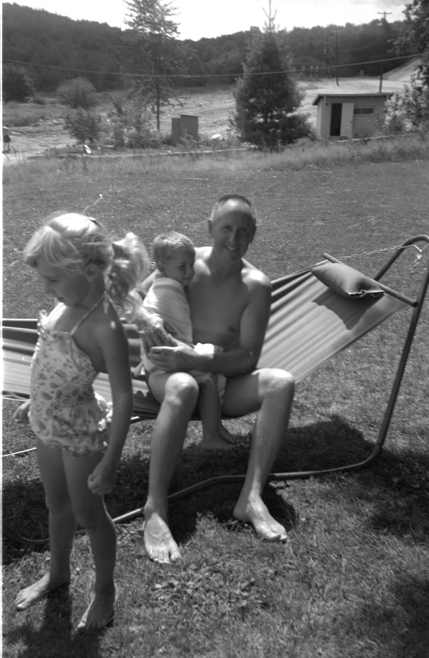 Phil Thayer on hammock Phil Thayer on hammock