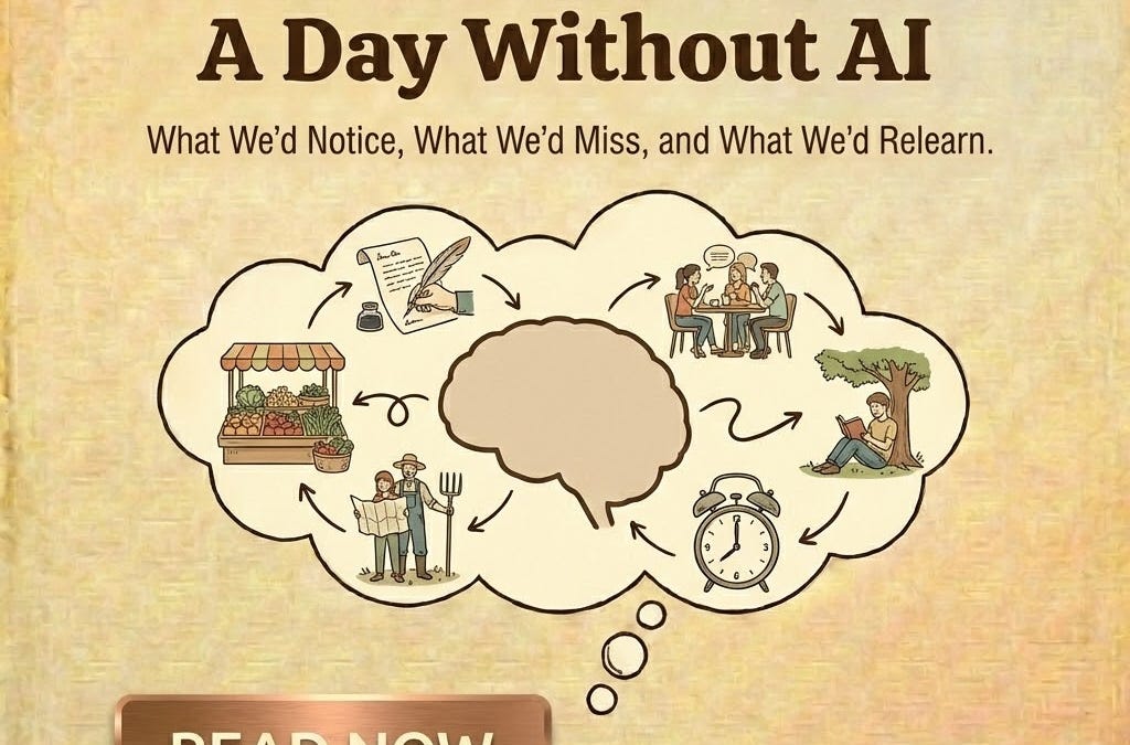 A Day Without AI: What We’d Notice, What We’d Miss, and What We’d Relearn