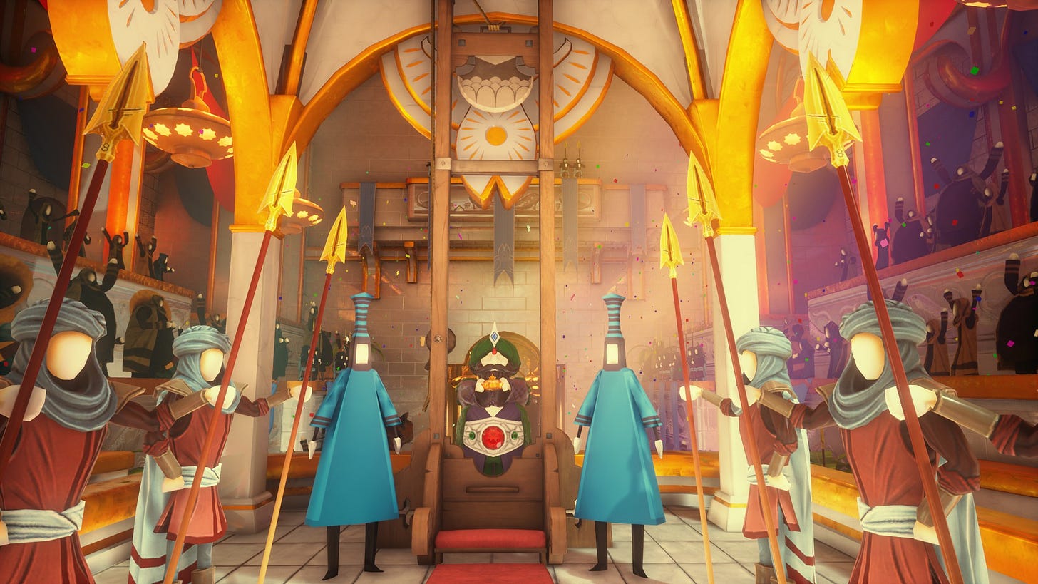 Lewis' vignette in What Remains of Edith Finch is bright and colourful.