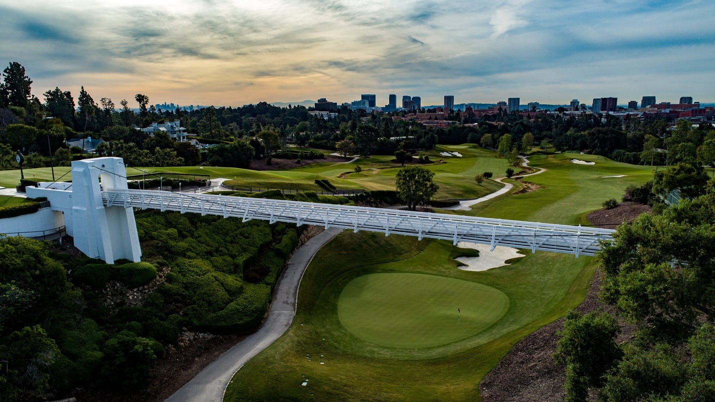 Bel-Air Country Club - The Swinging Bridge - Fried Egg Golf