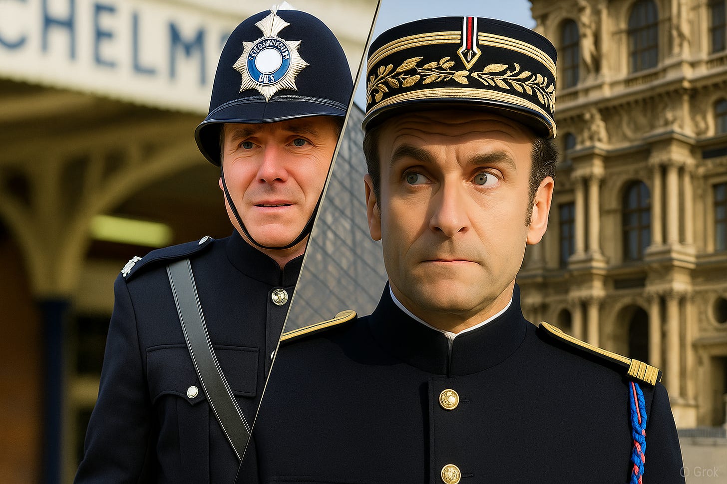 A person in uniform and a person in uniform

AI-generated content may be incorrect.