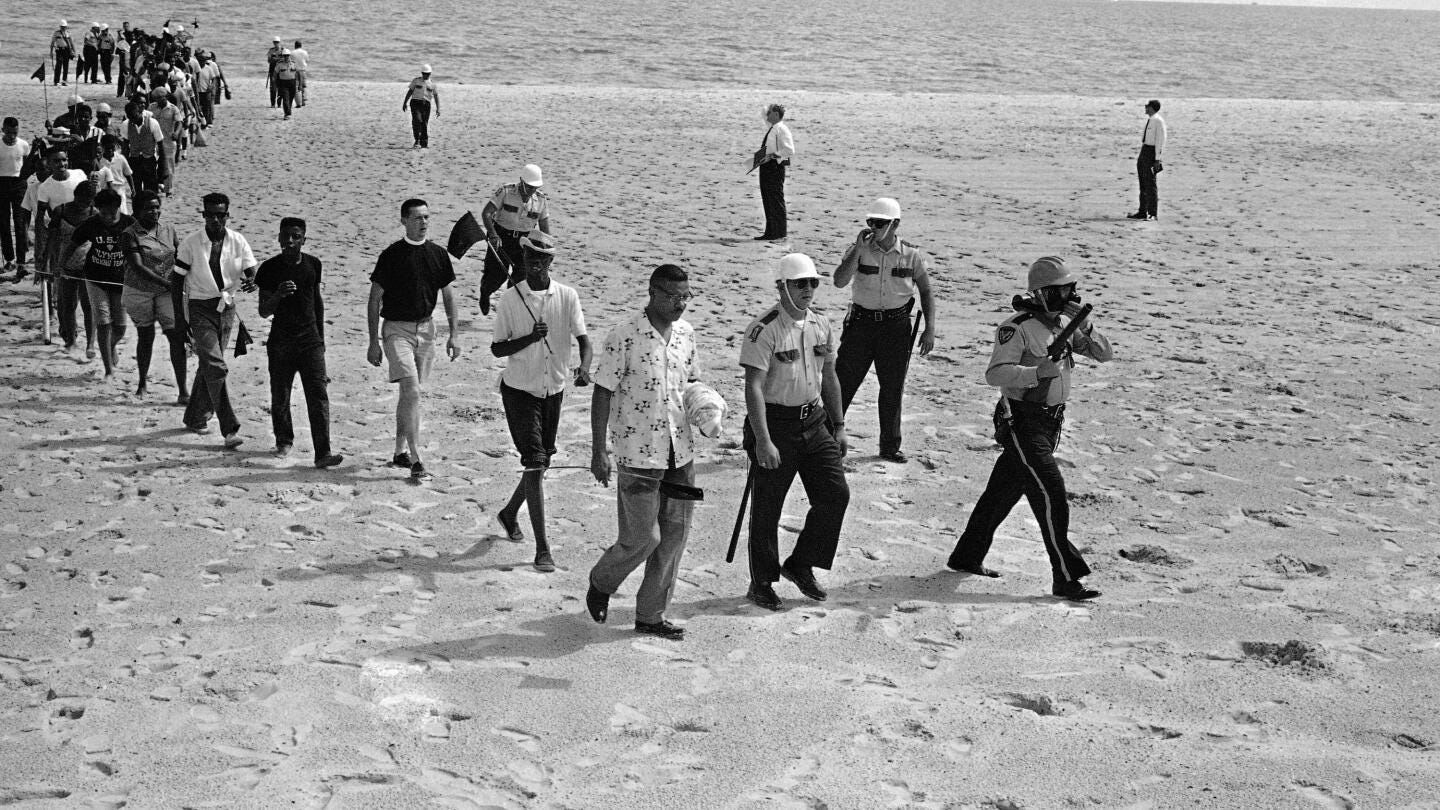 Mississippi commemorates wade-ins that integrated beaches | AP News Mississippi commemorates wade-ins that integrated beaches | AP News