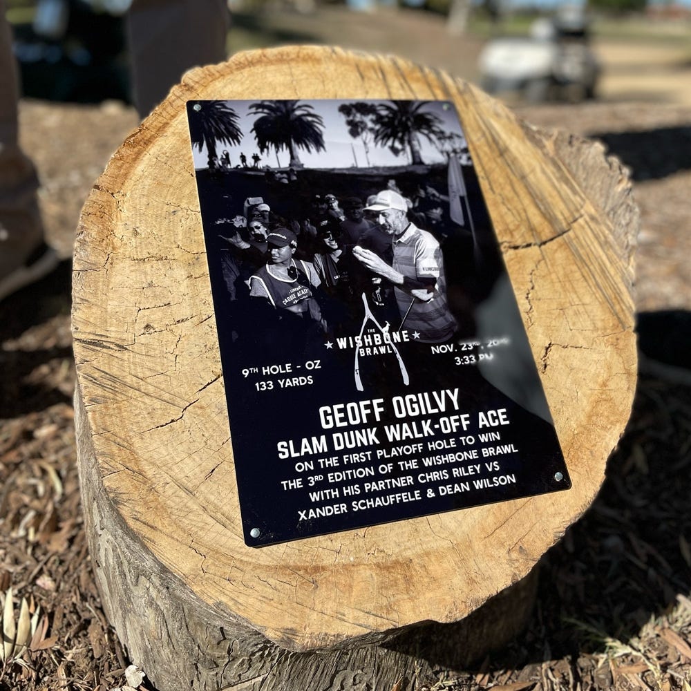 Geoff Ogilvy plaque