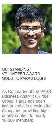 Outstanding Volunteer Award PASS Outstanding Volunteer Award PASS