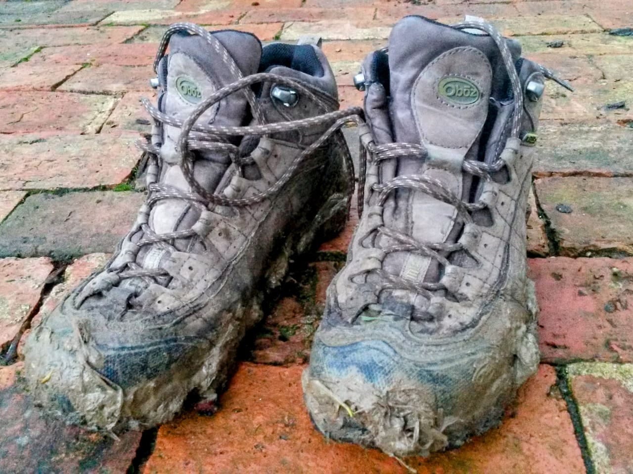 Muddy boots