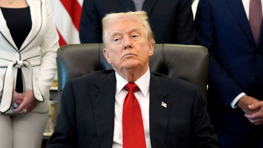 President Donald Trump listens as Health and Human Services Secretary Robert F. Kennedy Jr. speaks during an event about drug prices in the Oval Office of the White House, on Thursday, November 6, 2025. President Donald Trump listens as Health and Human Services Secretary Robert F. Kennedy Jr. speaks during an event about drug prices in the Oval Office of the White House, on Thursday, November 6, 2025.