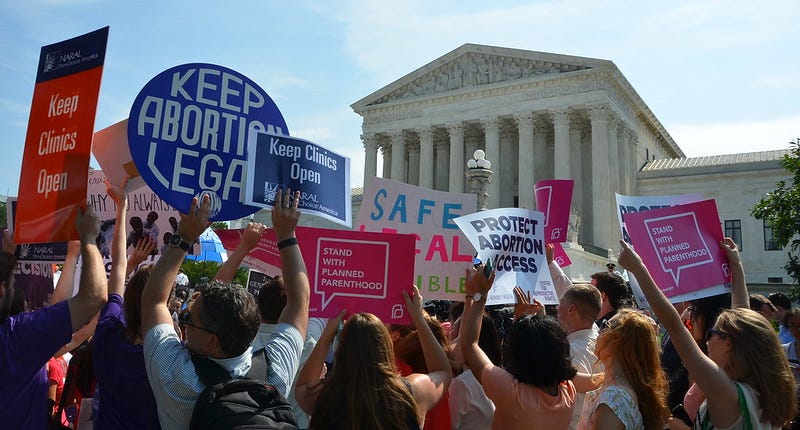 Protesta pro-aborto ante el supremo