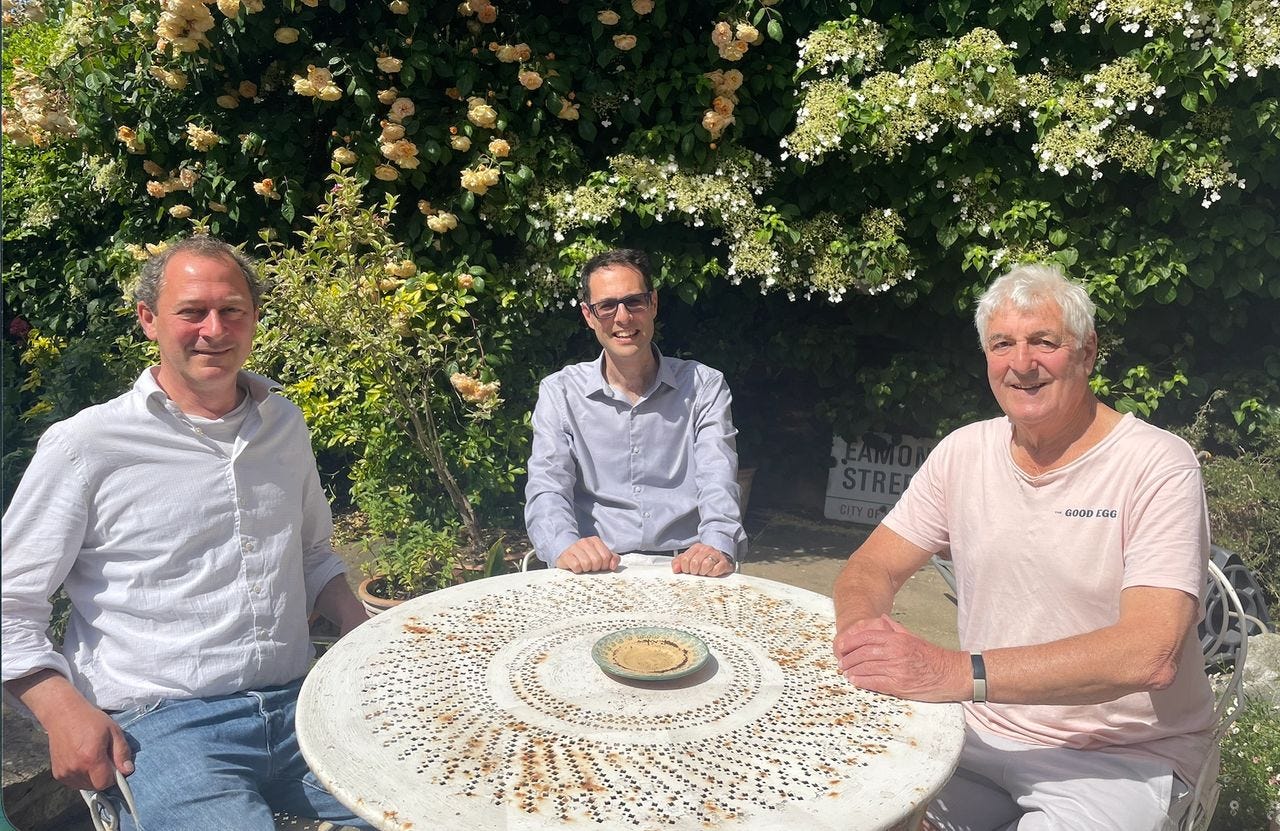 Toby Charkin, Jonathan Sandler and Richard Charkin. Toby Charkin, Jonathan Sandler and Richard Charkin.