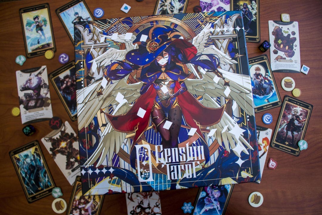 r/Genshin_Impact - Our board game fan project inspired by Tarot cards is finally done after 2 years of work!